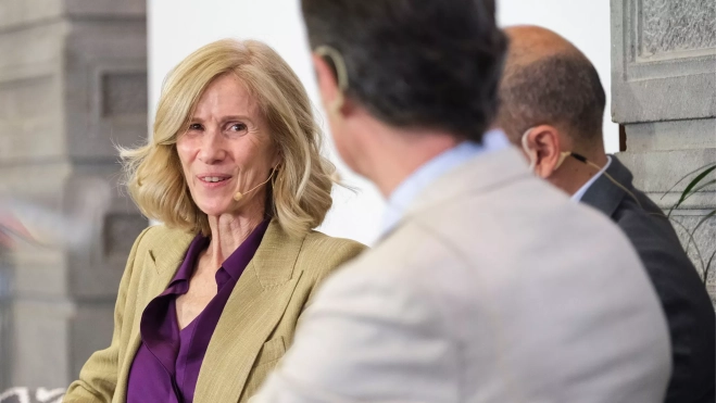 La exministra de Ciencia e Innovación y presidenta de la Fundación COTEC, Cristina Garmendia, frente a José Manuel Soria / EFE - ÁNGEL MEDINA G. La exministra de Ciencia e Innovación y presidenta de la Fundación COTEC, Cristina Garmendia, frente a José Manuel Soria / EFE - ÁNGEL MEDINA G.