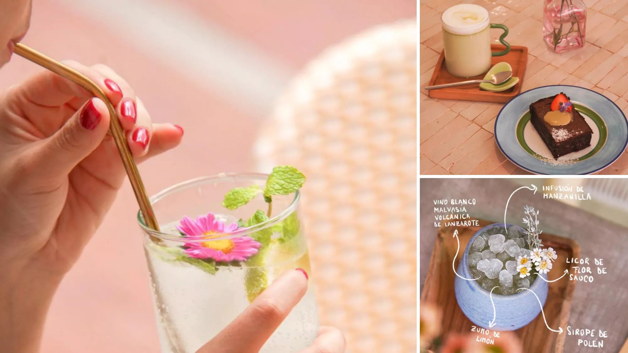 Imágenes de La Picnictería, la cafetería más coquette de Canarias / MONTAJE AH - REDES