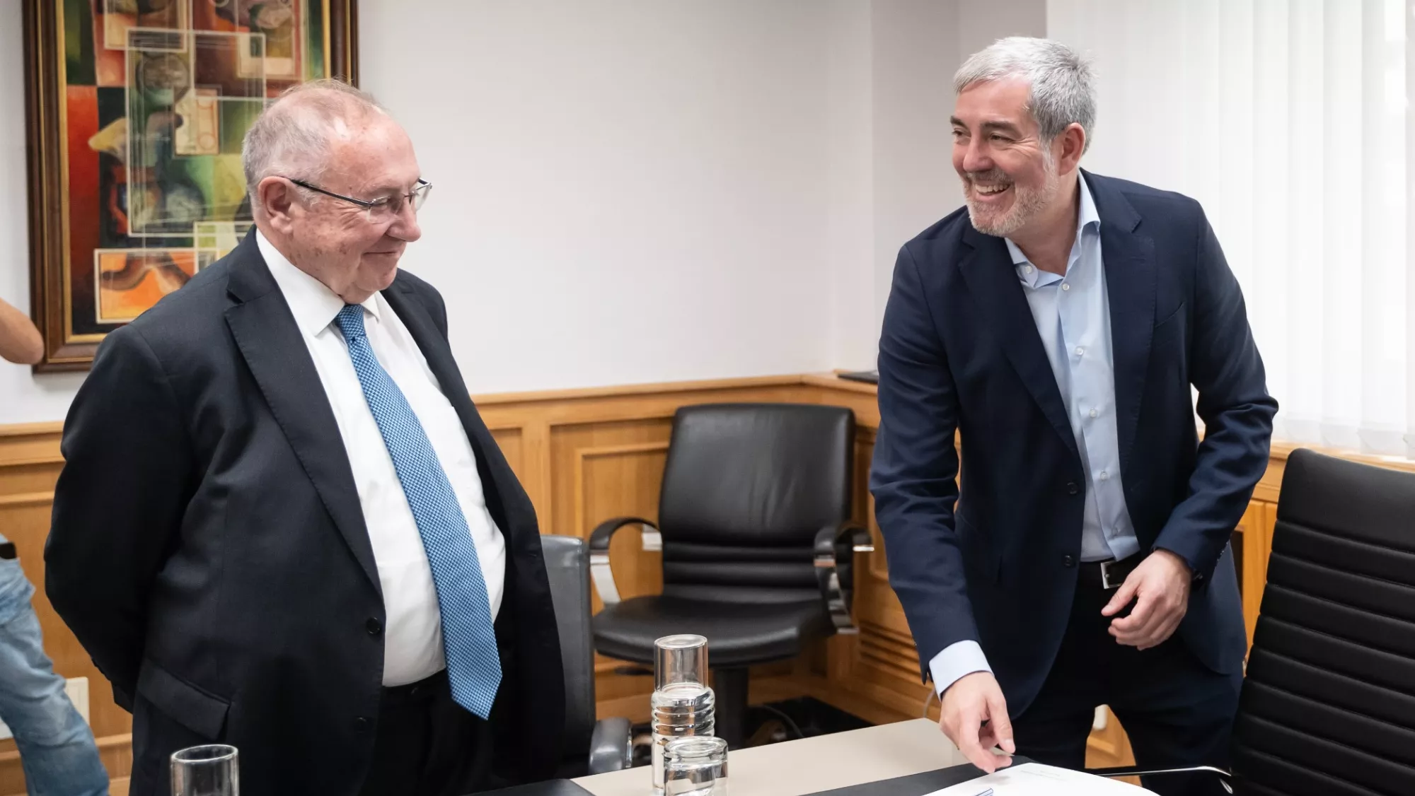 El presidente de la Cámara de Comercio de España, José Luis Bonet, se reunió con el presidente de Canarias, Fernando Clavijo / GOBIERNO DE CANARIAS