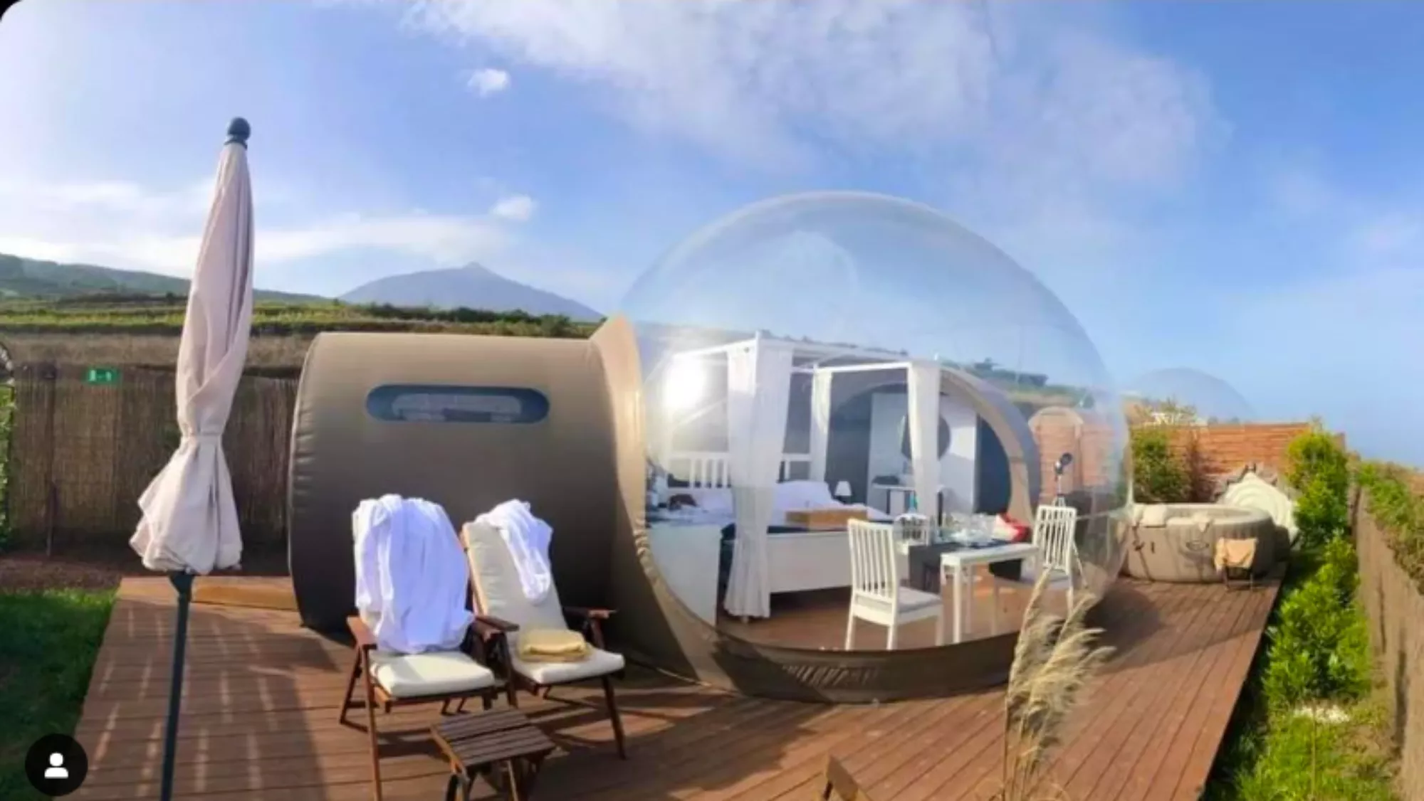 Imagen de un camping de lujo en Canarias / FINCA ESFERAS