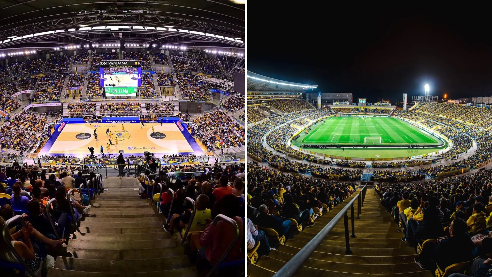 Los servicios de asistencias se llevarán en el Gran Canaria Arena, Estadio de Gran Canaria y el Anexo Multiusos Sur / INSTITUTO INSULAR DE DEPORTES