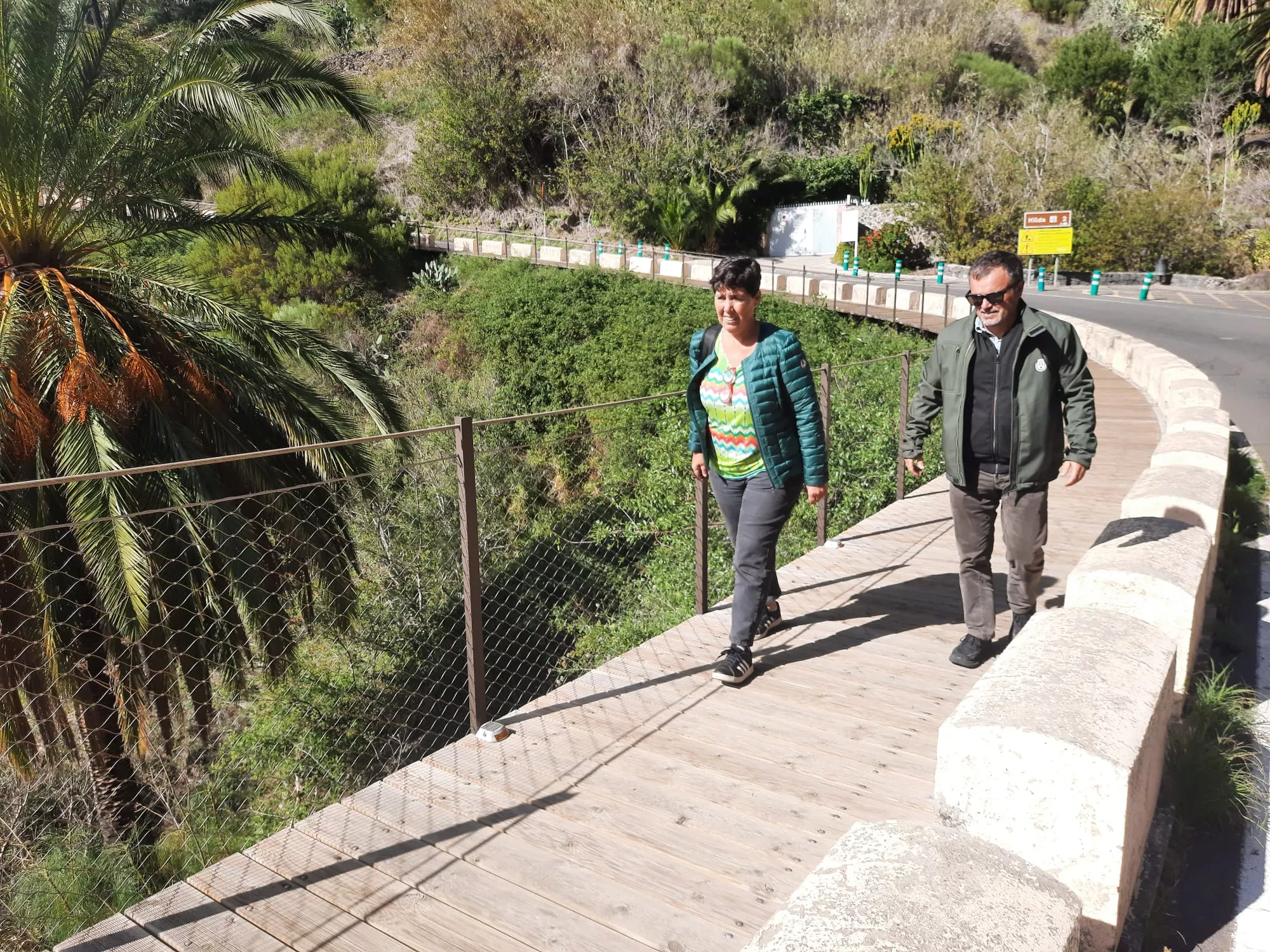 Nueva pasarela peatonal en Masca, Tenerife./ CEDIDA