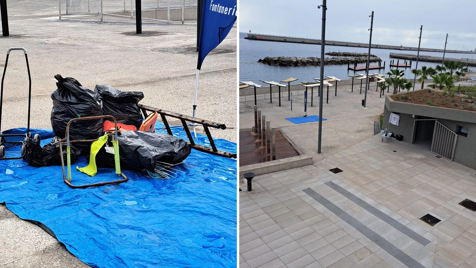 Una parte de la basura recogida en la zona de Los Charcos en Valleseco / PROMEMAR