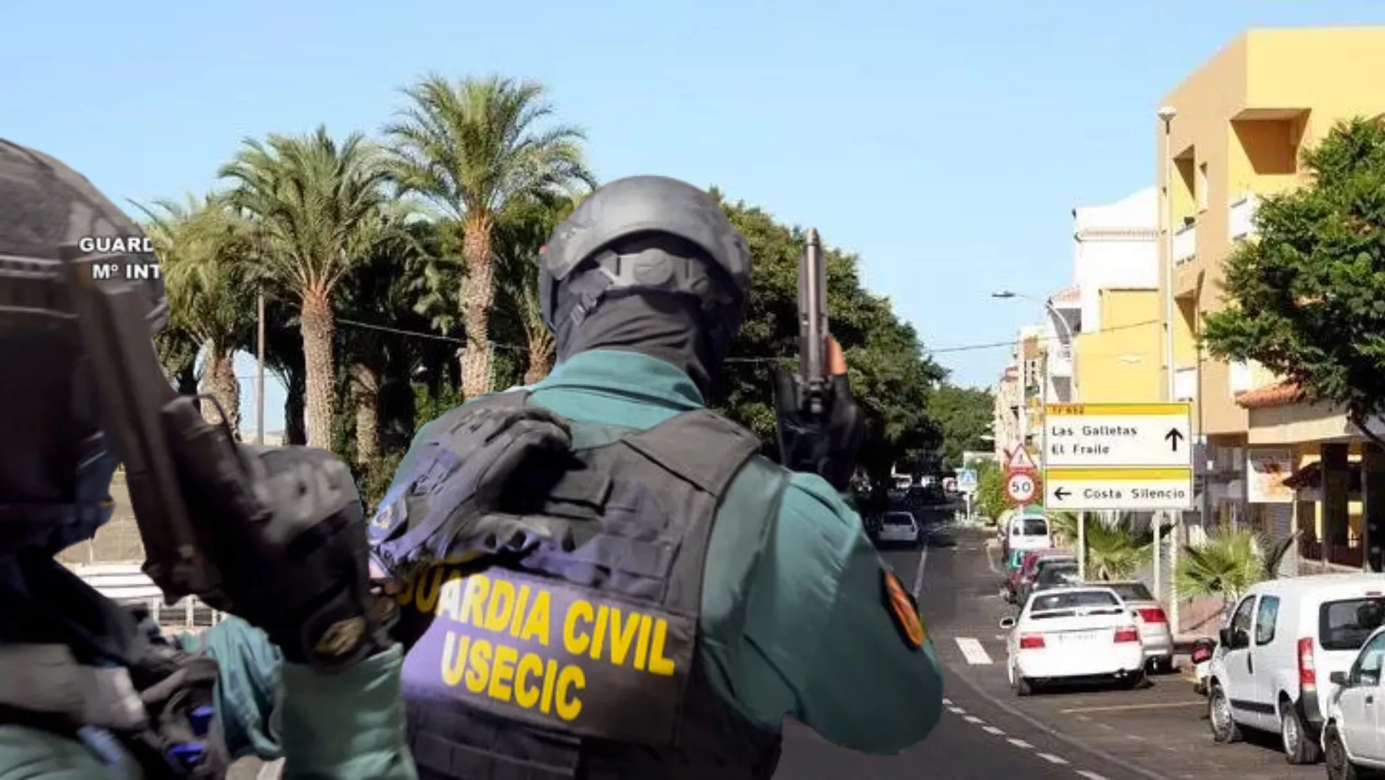 Operación de la Guardia Civil en Guargacho con cinco detenidos por robos desde Candelaria hacia el sur./ MONTAJE AH