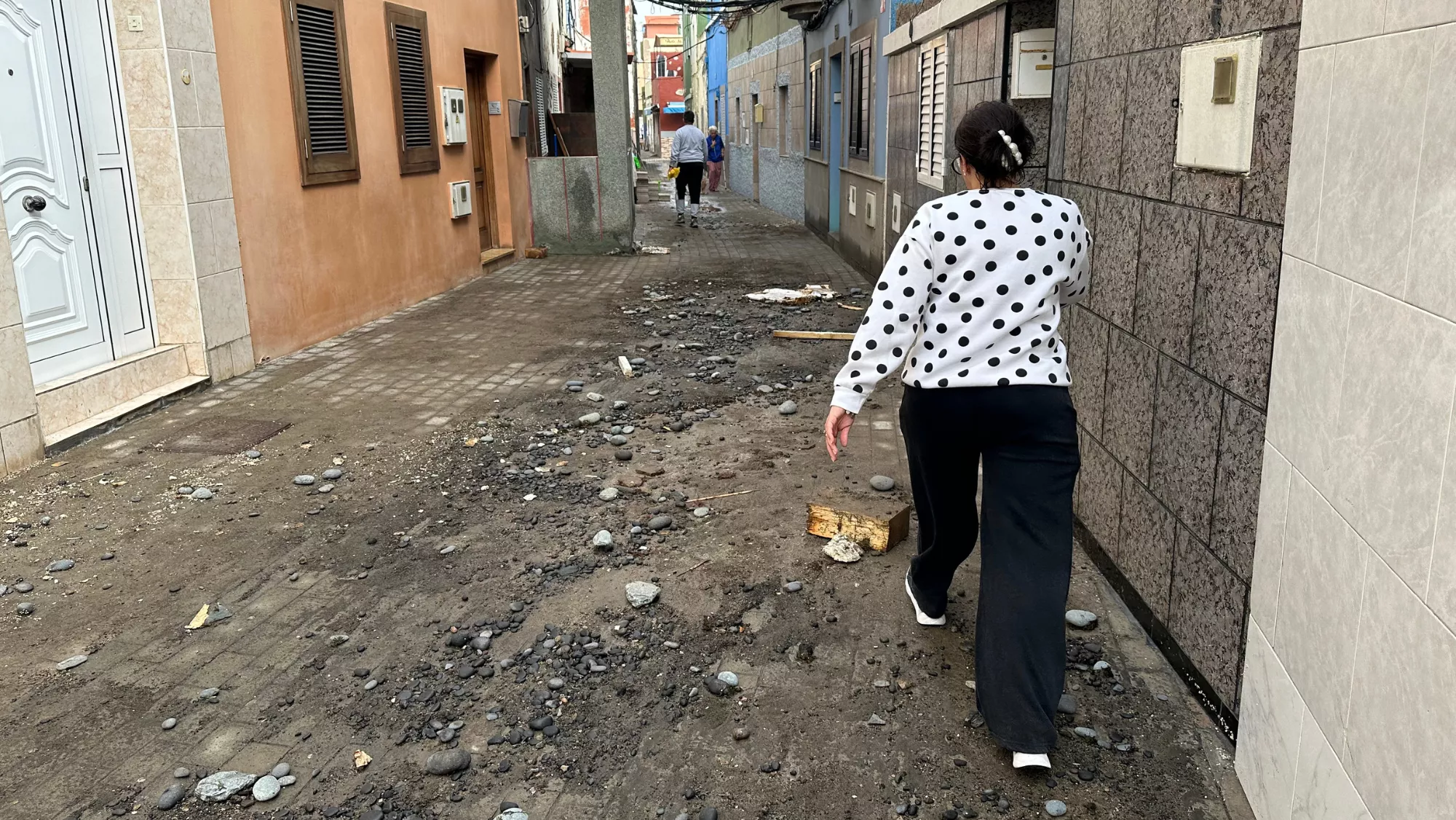 La calle Timonel, en el barrio de San Cristóbal / ATLÁNTICO HOY - MARCOS MORENO