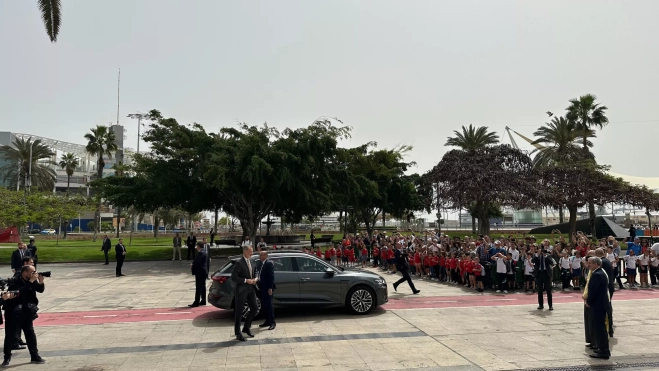 Felipe VI llega al parque Santa Catalina / ATLÁNTICO HOY - MARCOS MORENO