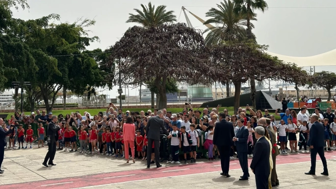 Felipe VI llega al parque Santa CatalinaATLÁNTICO HOY MARCOS MORENO