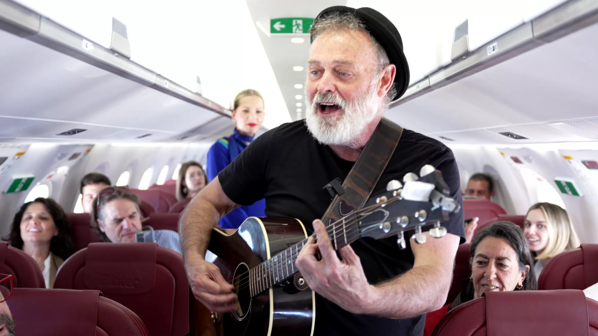 Pablo Carbonell en un vuelo de Binter / BINTER 