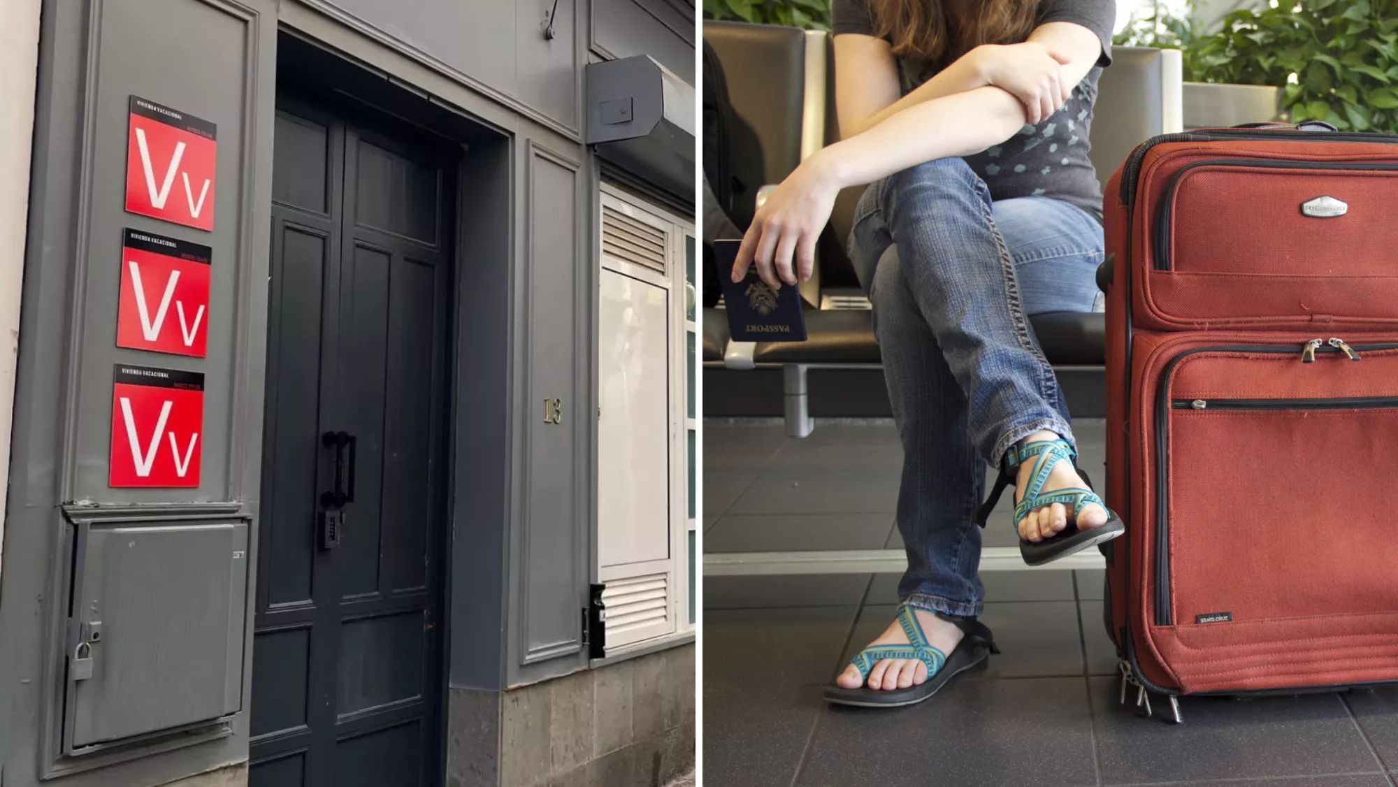 El Supremo avala que las comunidades de propietarios veten los pisos turísticos por mayoría de tres quintos. En la imagen, Vivienda vacacional en Las Palmas de Gran Canaria y una turista en un aeropuerto / MONTAJE AH El Supremo avala que las comunidades de propietarios veten los pisos turísticos por mayoría de tres quintos. En la imagen, Vivienda vacacional en Las Palmas de Gran Canaria y una turista en un aeropuerto / MONTAJE AH