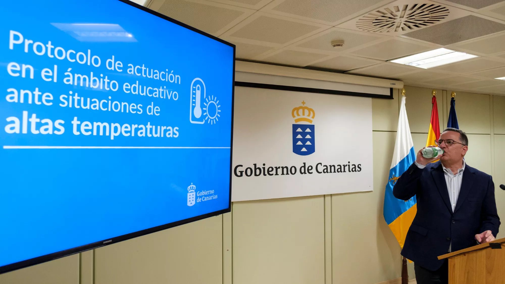 El consejero de Educación, Poli Suárez / EFE - ÁNGEL MEDINA G.