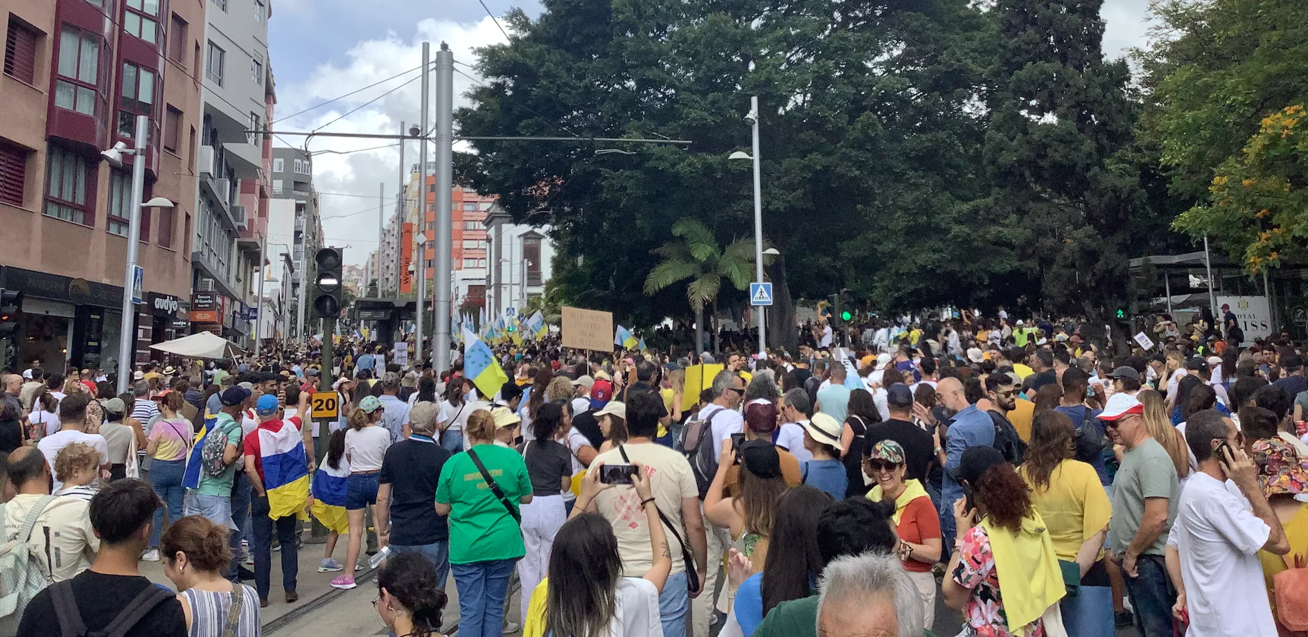 Manifestación del 20A en Santa Cruz de Tenerife./ AH - JOSE WILLIS