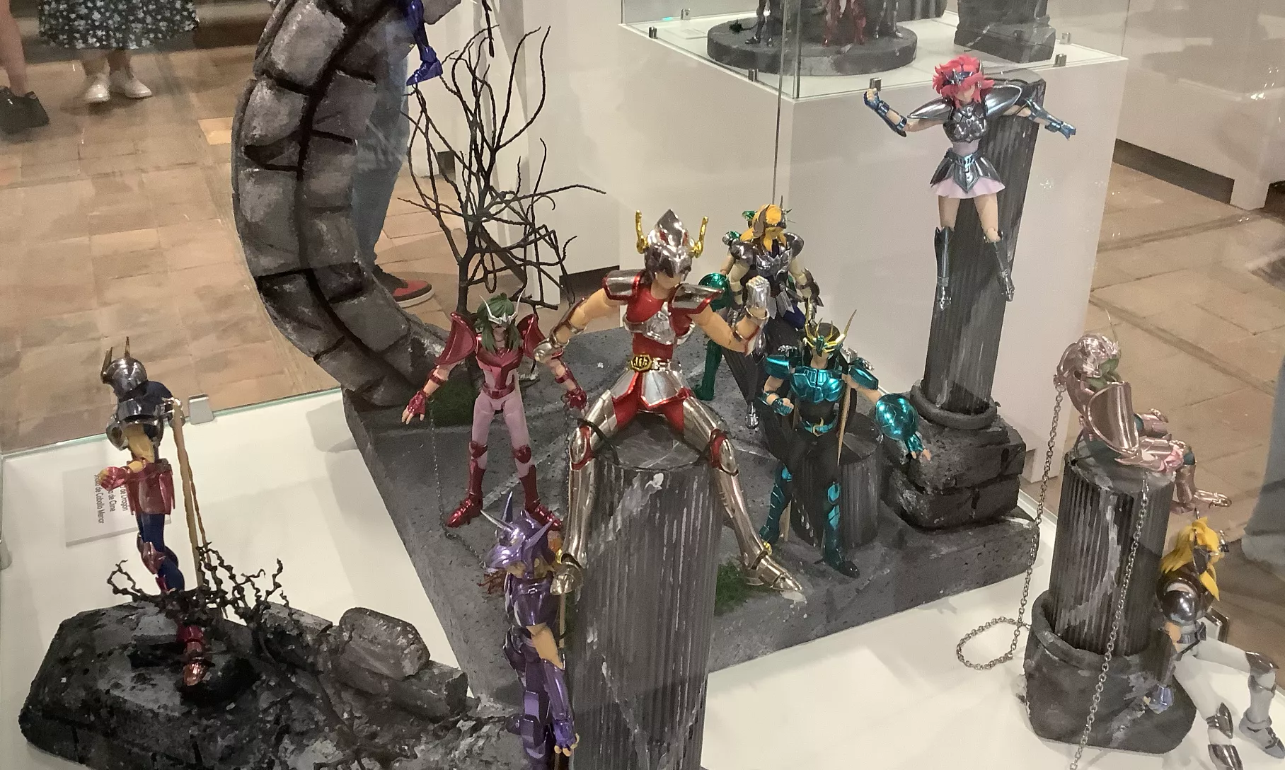 Exposición 'Caballeros del Zodiaco: la batalla del cosmos'./ AH