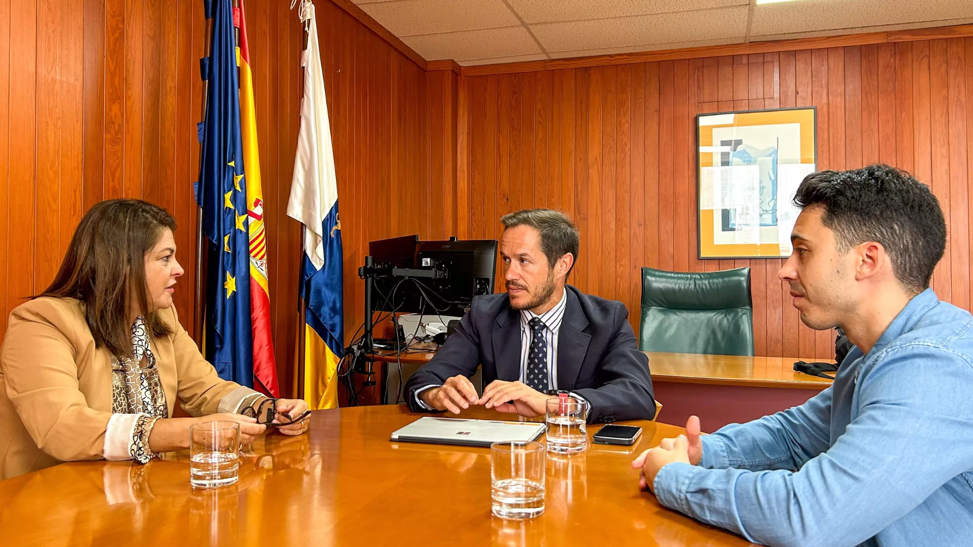 Zapata reunido con Patricia Jiménez / CONSEJERÍA DE TRANSICIÓN ECOLÓGICA