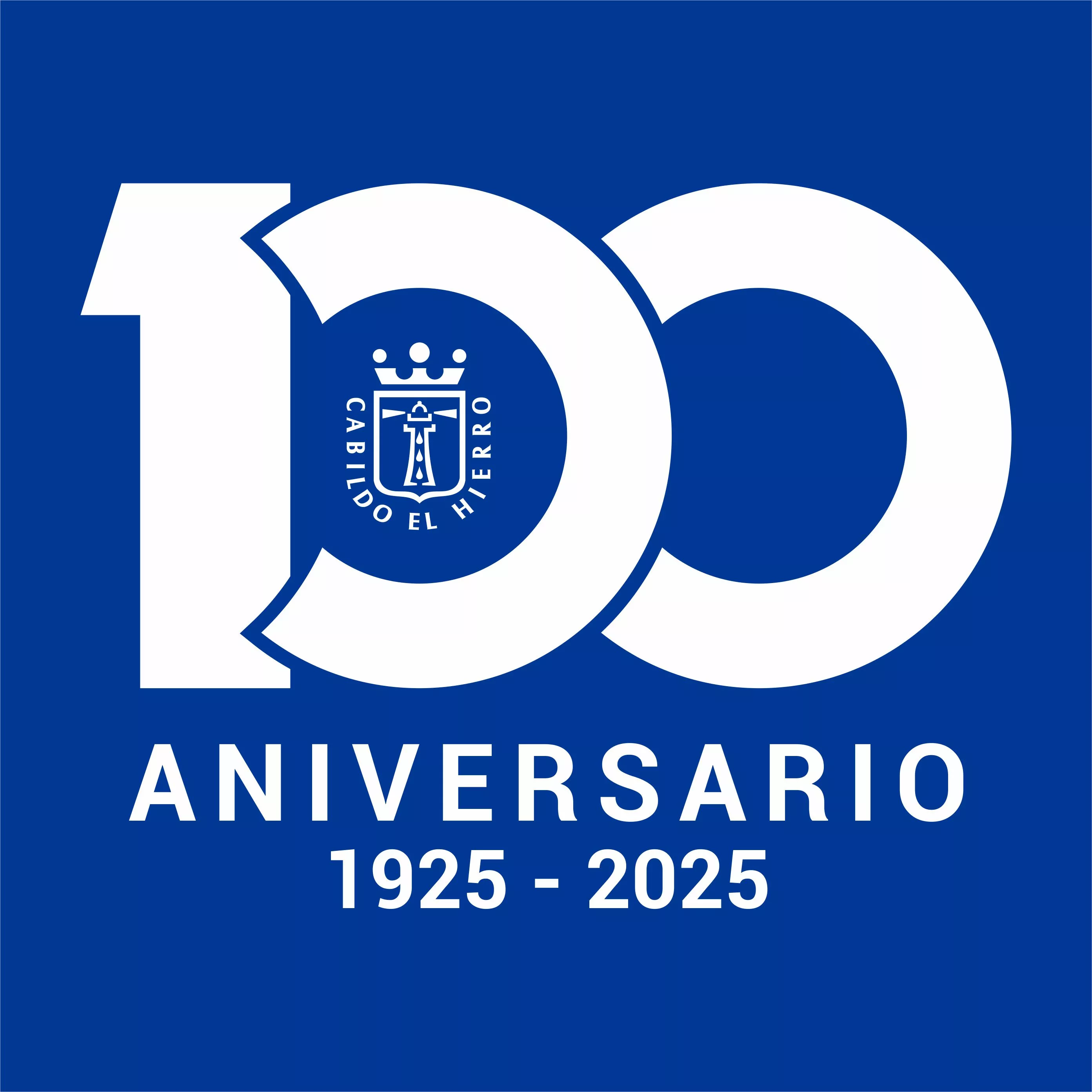 Logo del 100º aniversario del Cabildo de El Hierro./ CEDIDA