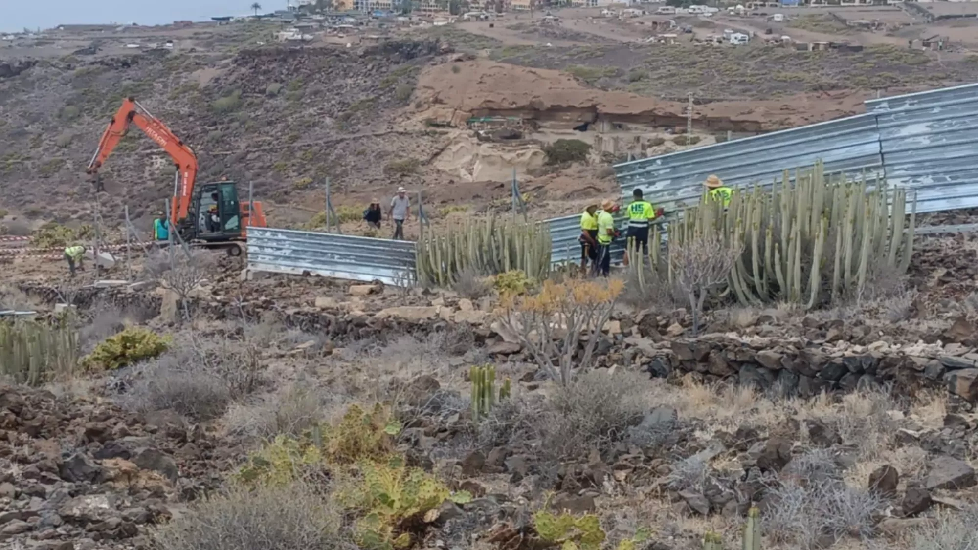 Obras del vallado en los terrenos de Cuna del Alma. / CEDIDA