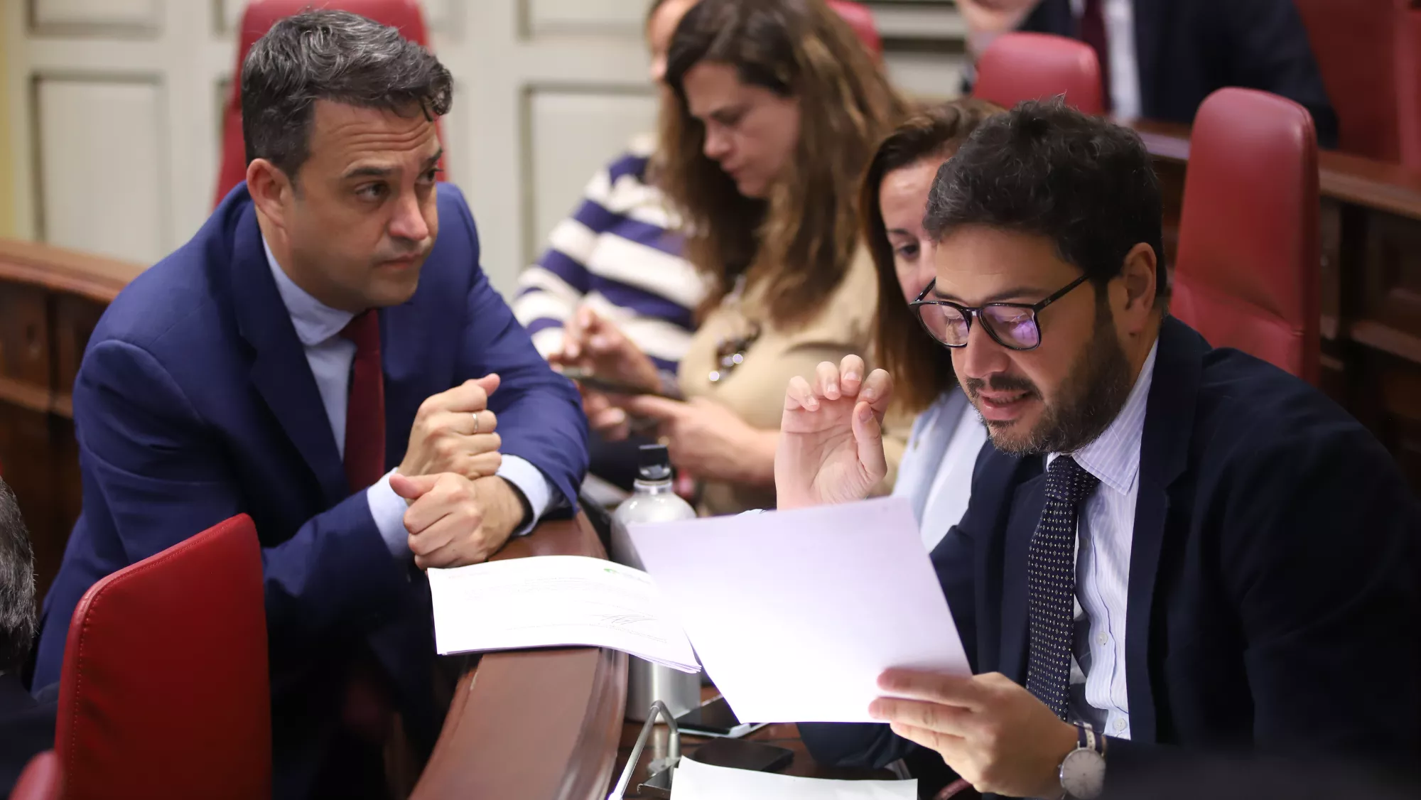 Imagen de los diputados Juan Manuel García Casañas y Jacob Qadri. / PP