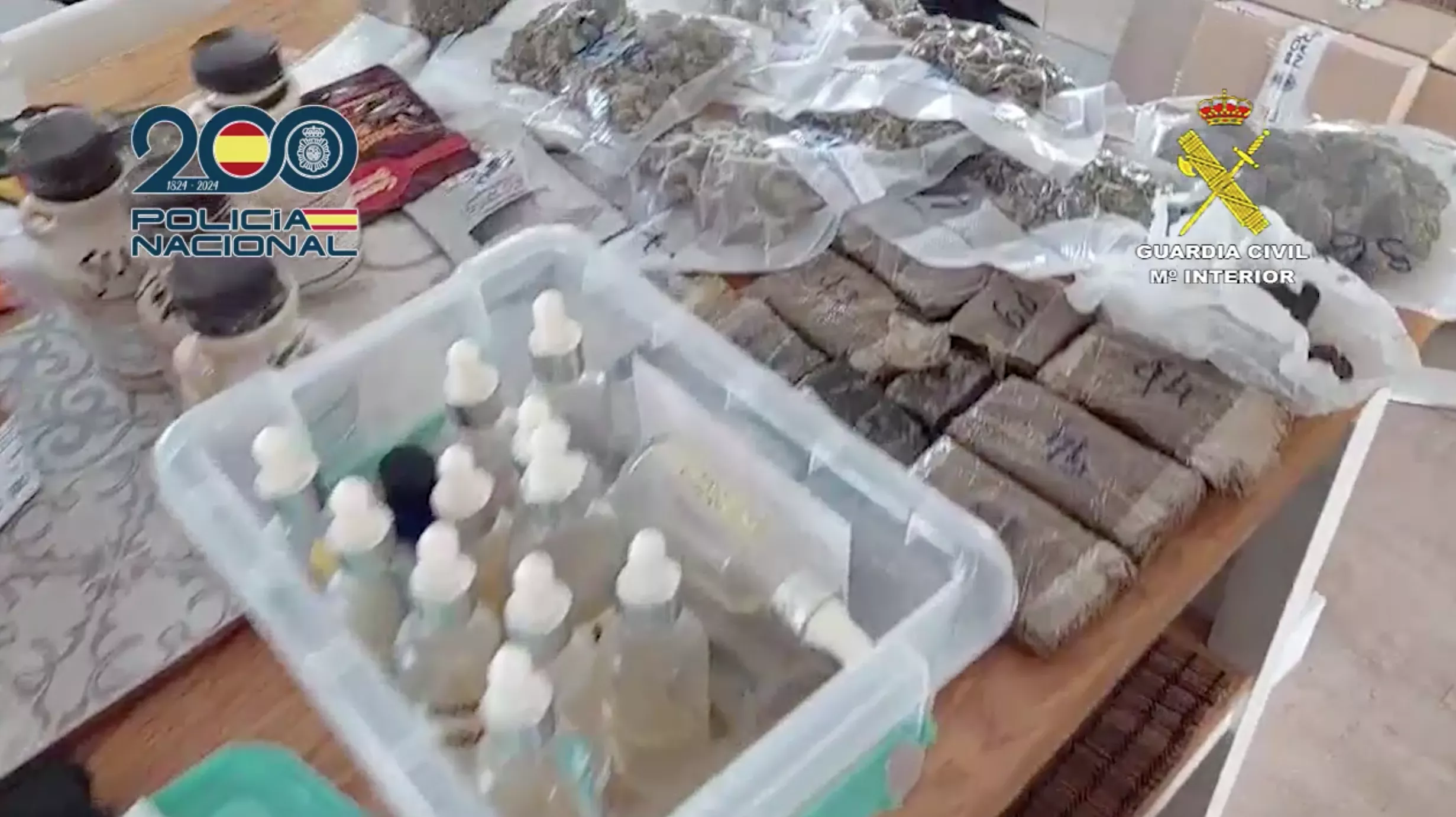 Material incautado por la Guardia Civil./ CEDIDA