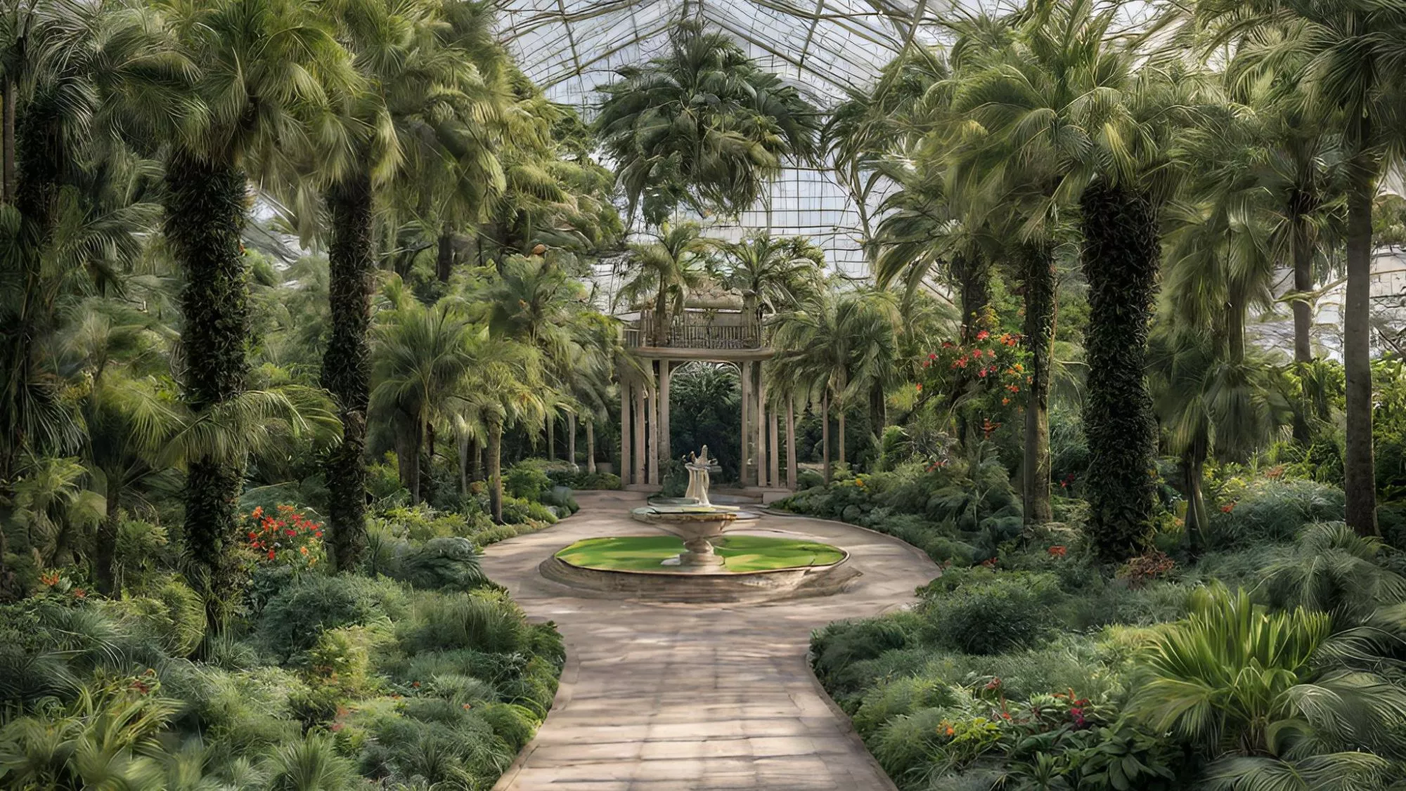 Así luce un jardín botánico generado con IA / Canva