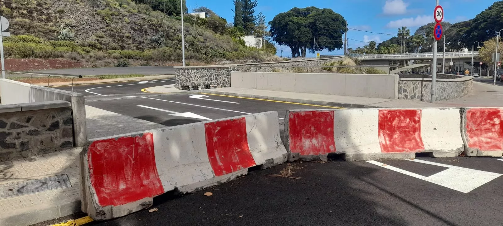 El nuevo puente en San Andrés cerrado / CEDIDA