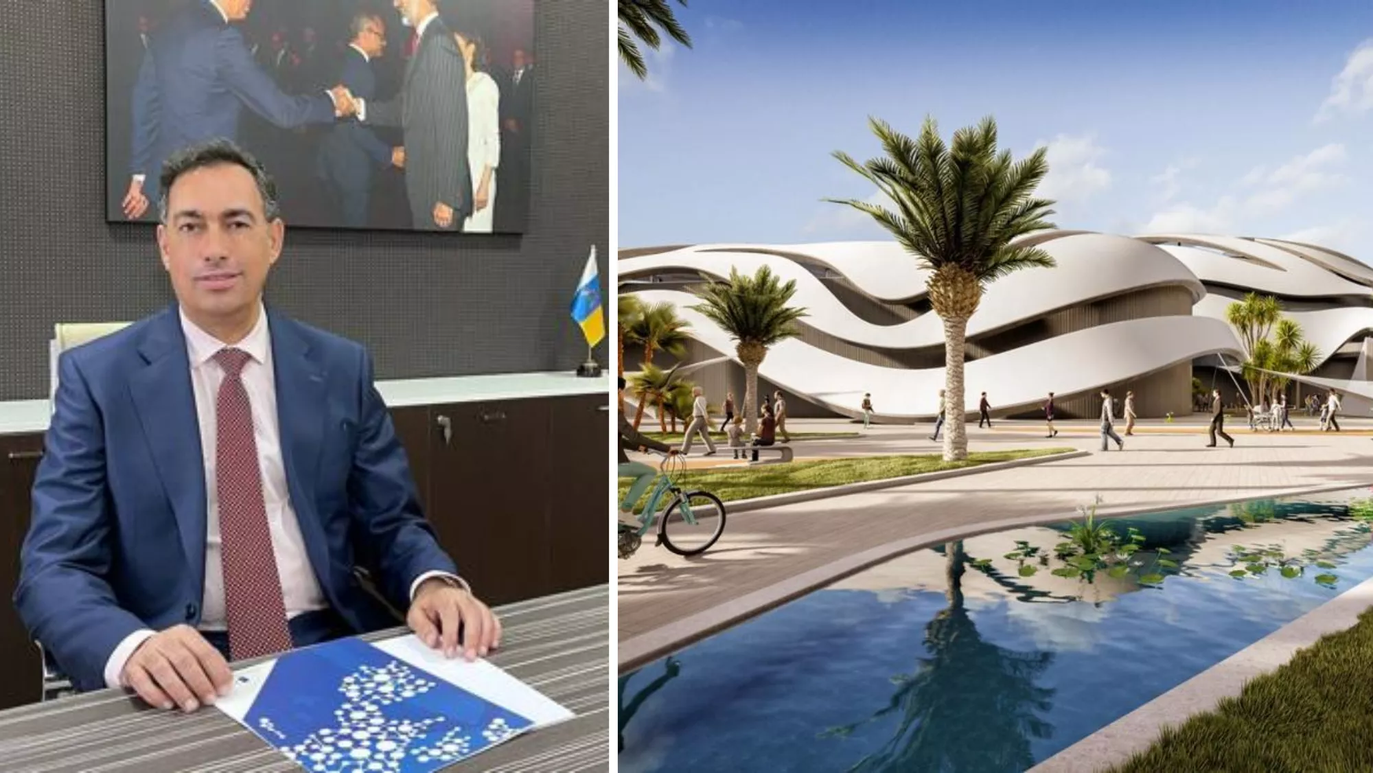 José Antonio Newport y el proyecto Dreamland Studios en Gran Canaria. / MONTAJE AH