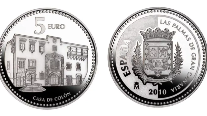 monedas 5 euros lpgc