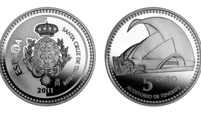 monedas 5 euros tenerife