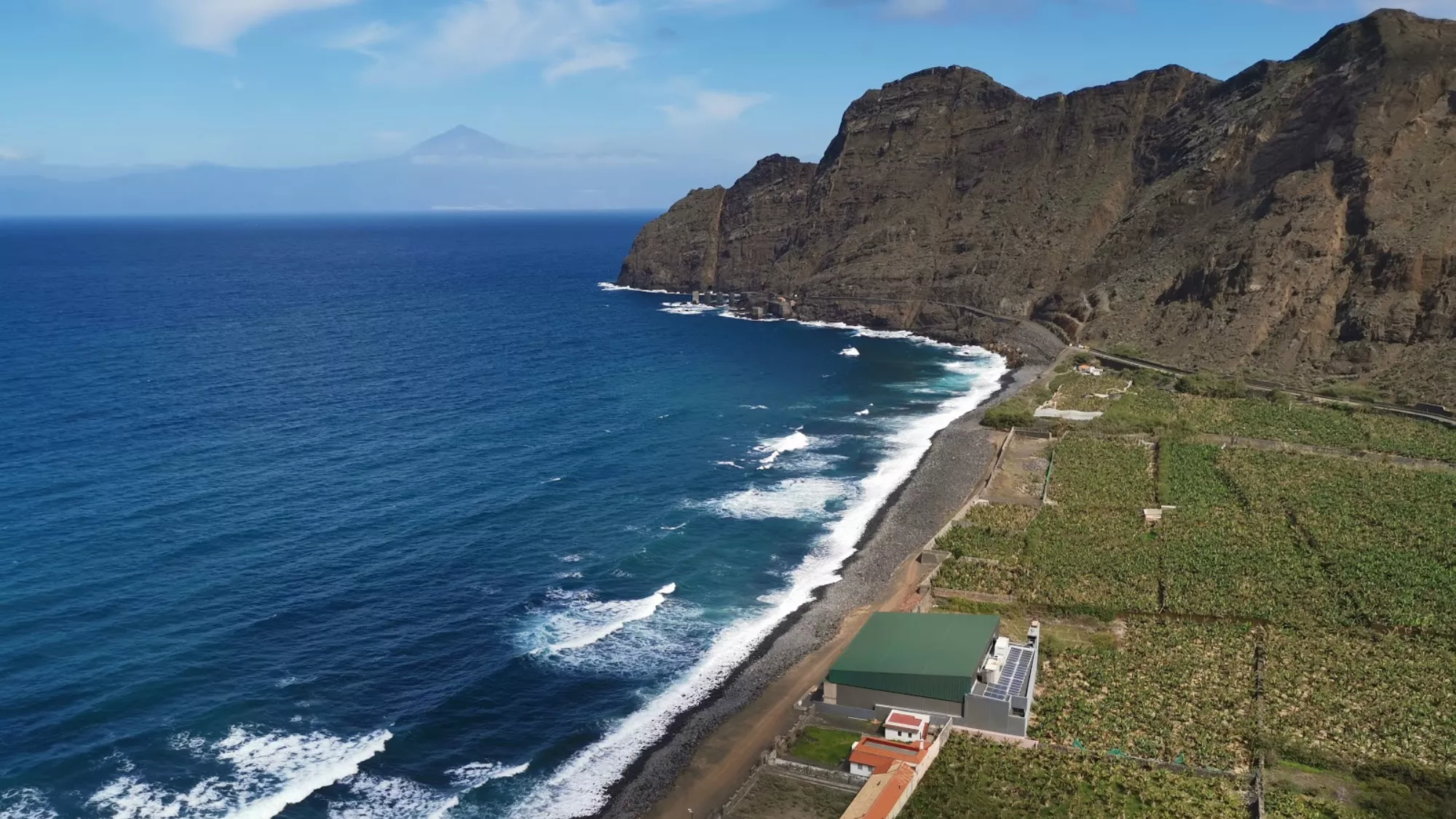 Playa de Hermigua en La Gomera 