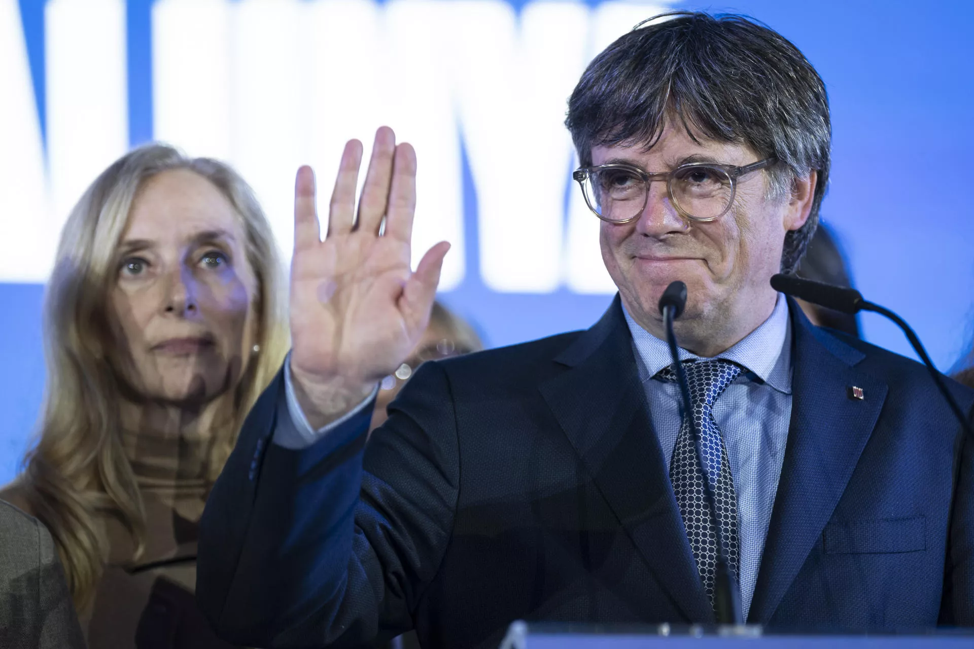 El lider de Junts, Carles Puigdemont. / DAVID BORRAT-EFE