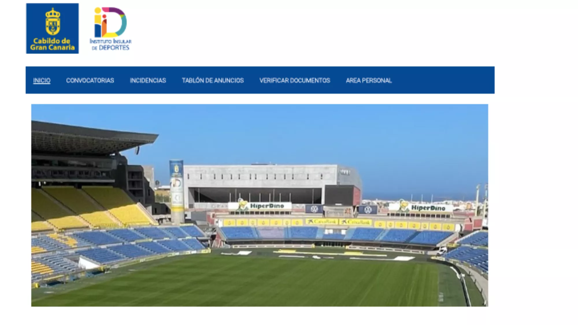 Imagen del portal de subvenciones del IID / IID