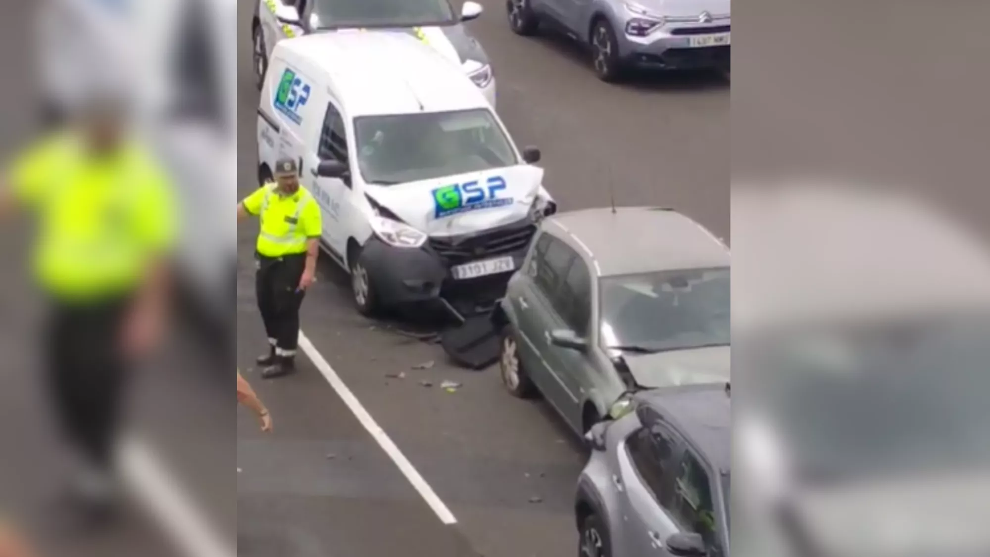 Brutal accidente en la GC -1 / AH