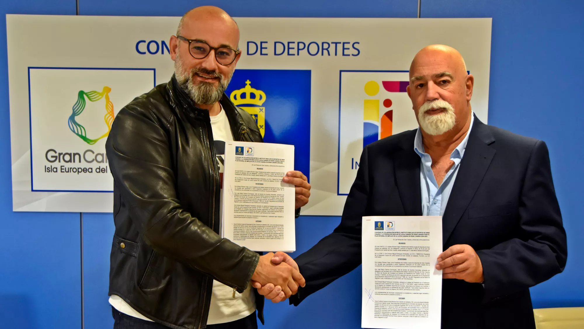Imagen del acuerdo entre ambas entidades / Instituto Insular de Deportes