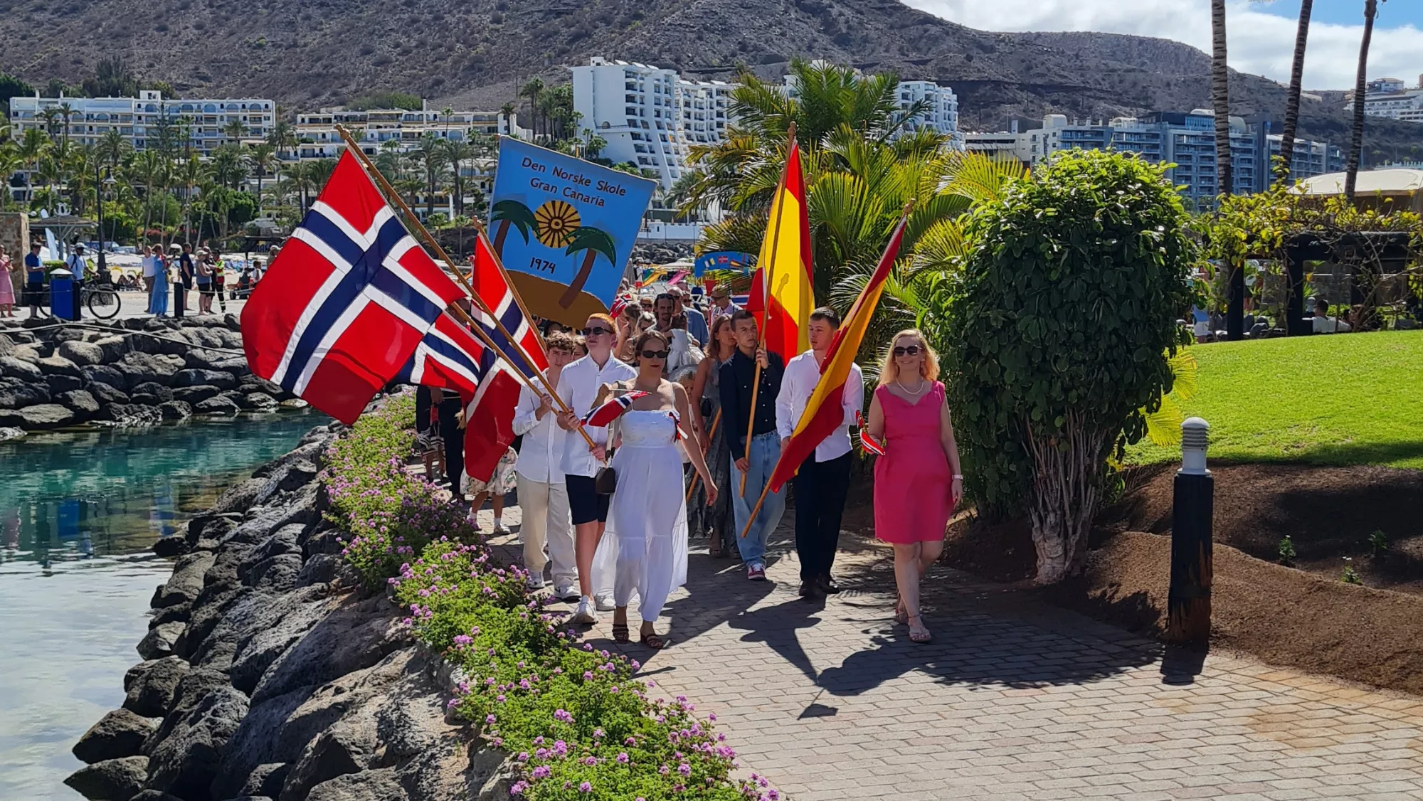 Celebración del día nacional de Noruega en Anfi./ CEDIDA