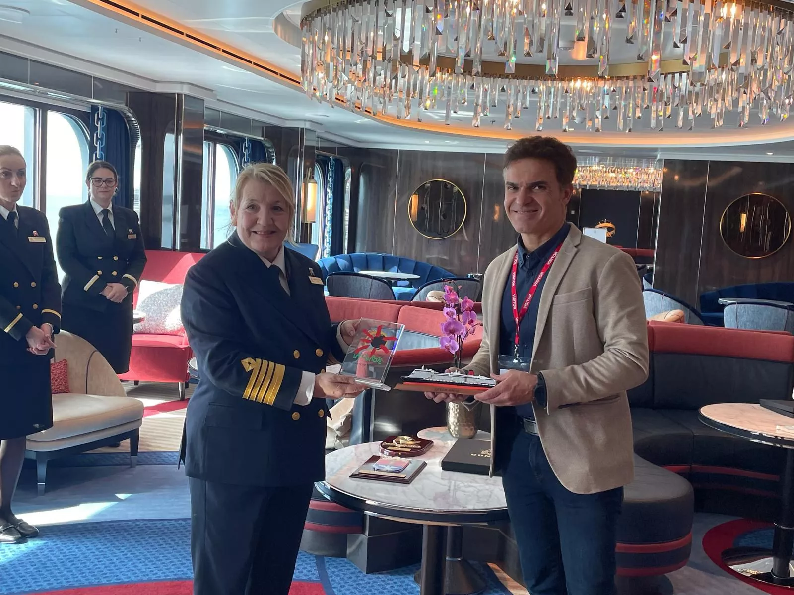 Recepción del Queen Anne. / CABILDO DE LANZAROTE