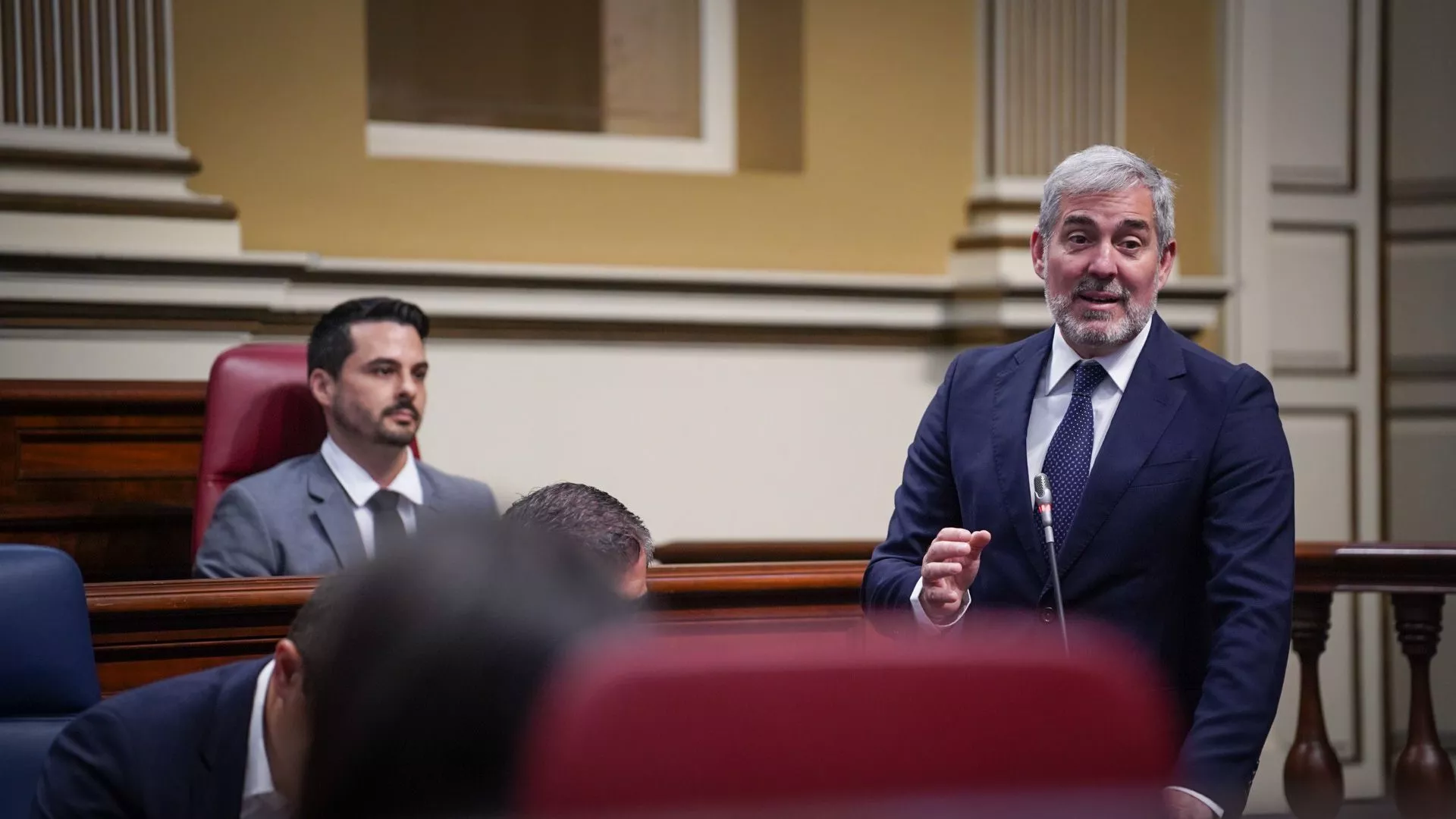 El presidente de Canarias fernando Clavijo, en el Parlamento / CEDIDA