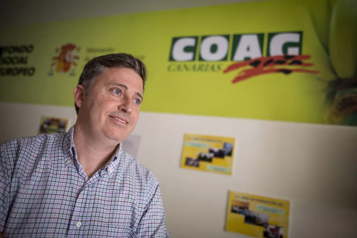 Manuel Redondo, secretario ejecutivo de la Coordinadora de Organizaciones Agrarias y Ganaderas en Canarias / ARCHIVO