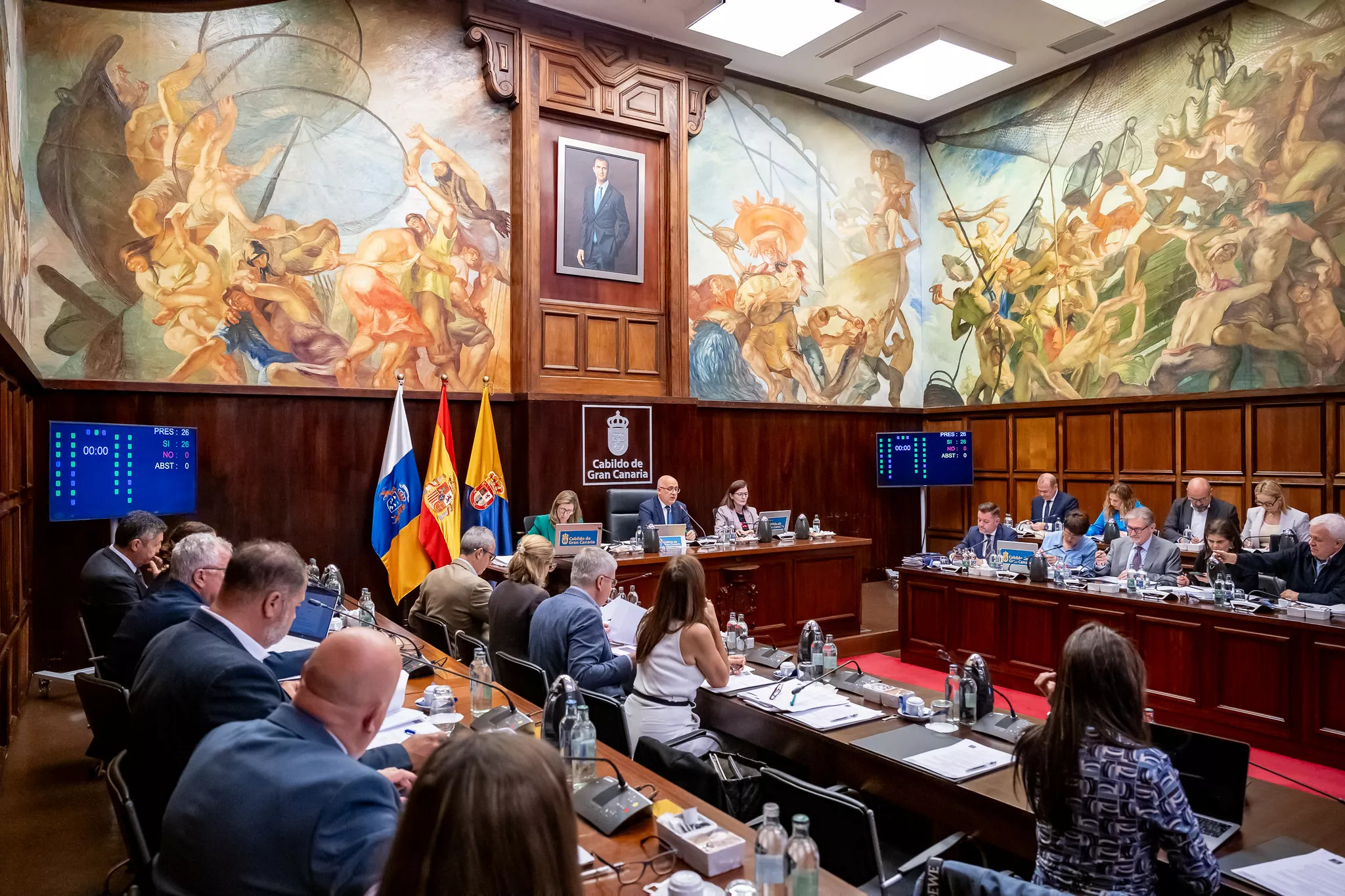 Imagen de archivo del último Pleno del Cabildo de Gran Canaria /. CABILDO DE GRAN CANARIA