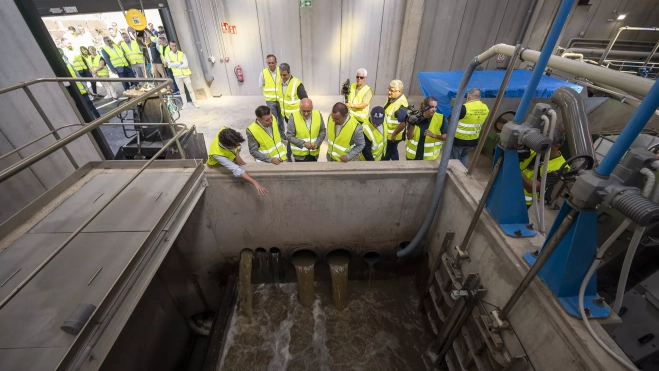Inauguración de la ampliación de la depuradora de Bocabarranco (Gáldar). / AH
