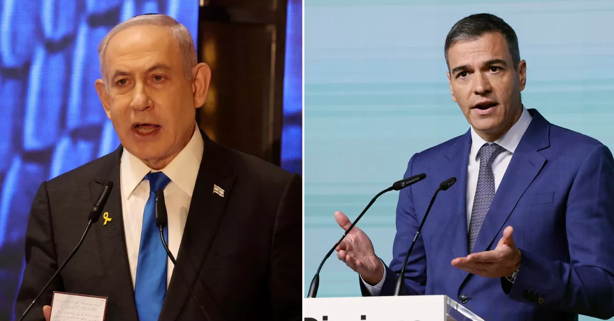 Benjamin Netanyahu, primer ministro de Israel, y Pedro Sánchez, presidente de España. / EFE