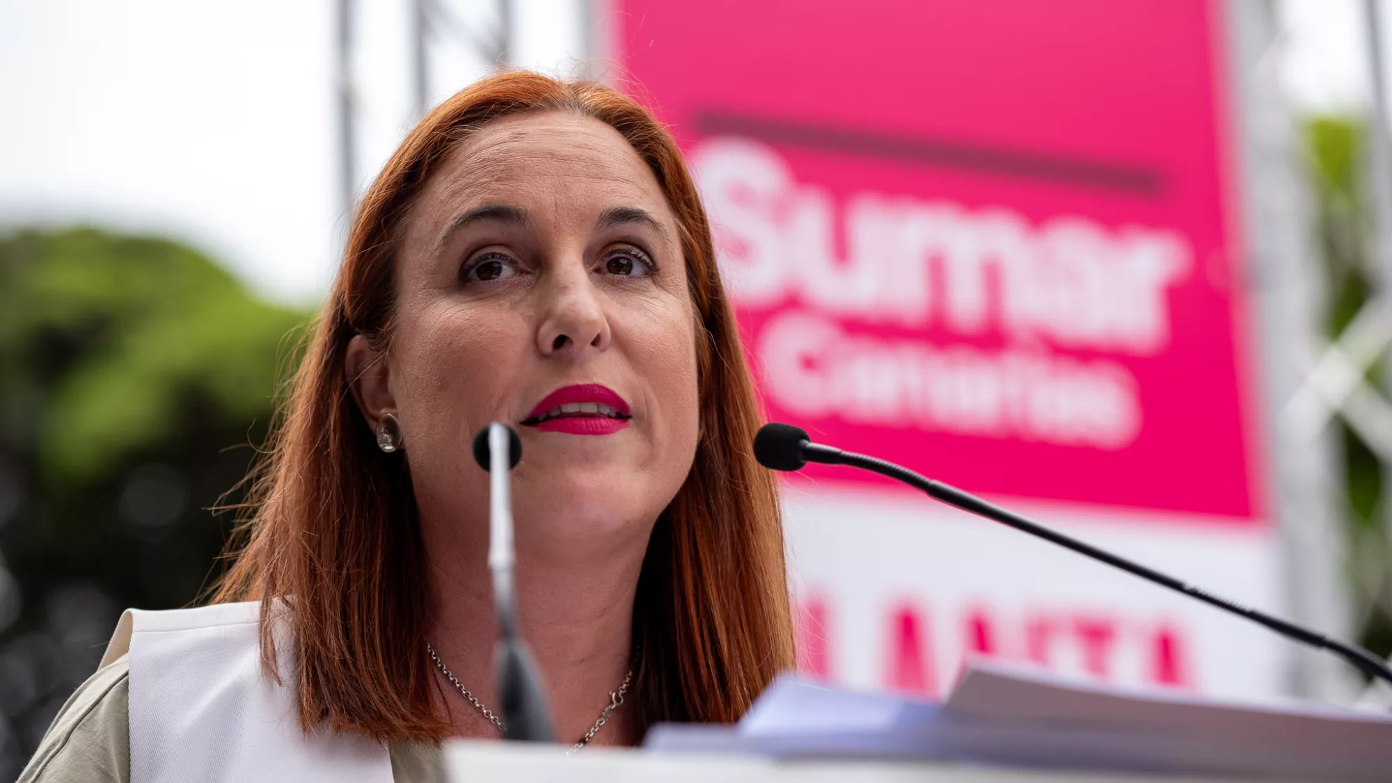 Lorena López, candidata de Sumar NC a las elecciones europeas