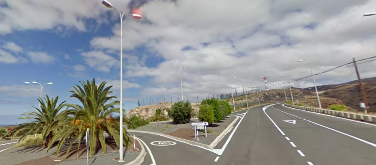 Acceso al Aeropuerto de La Gomera. / GOOGLE 