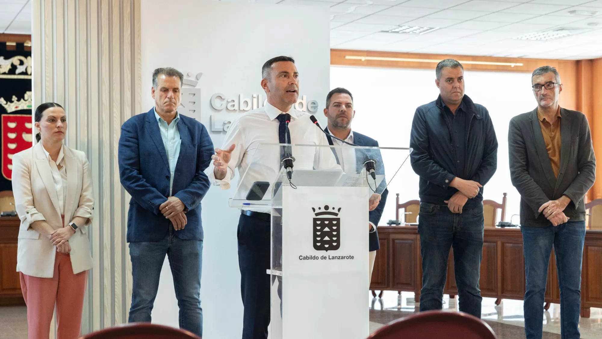 Comparecencia de Oswaldo Betancort, presidente del Cabildo de Lanzarote  CABILDO DE LANZAROTE