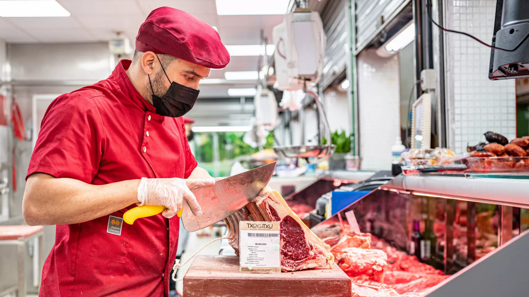 Imagen de uno de los puestos del mercadillo de carnicería de Vegueta / MERCADO DE VEGUETA