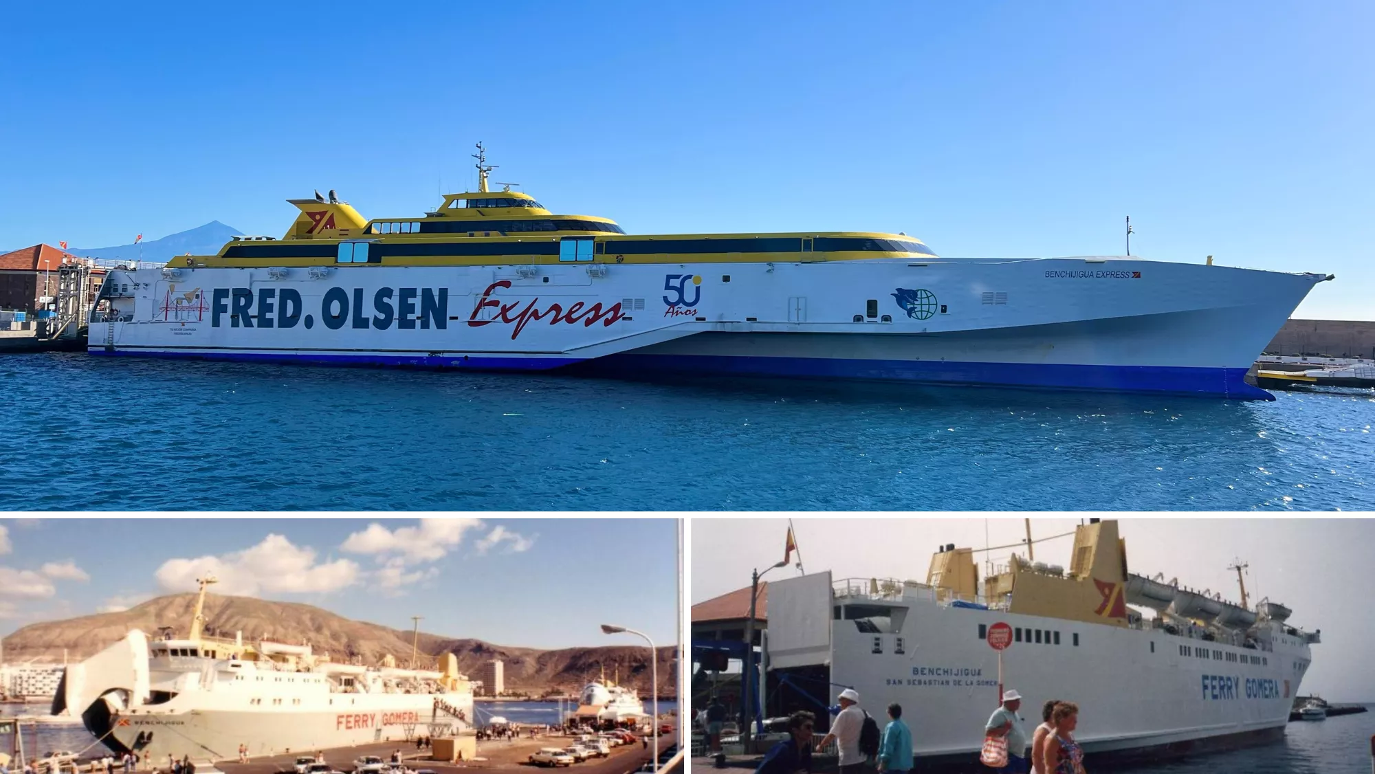 Imágenes de varios barcos de Fred. Olsen Express a lo largo de la historia / FRED. OLSEN EXPRESS