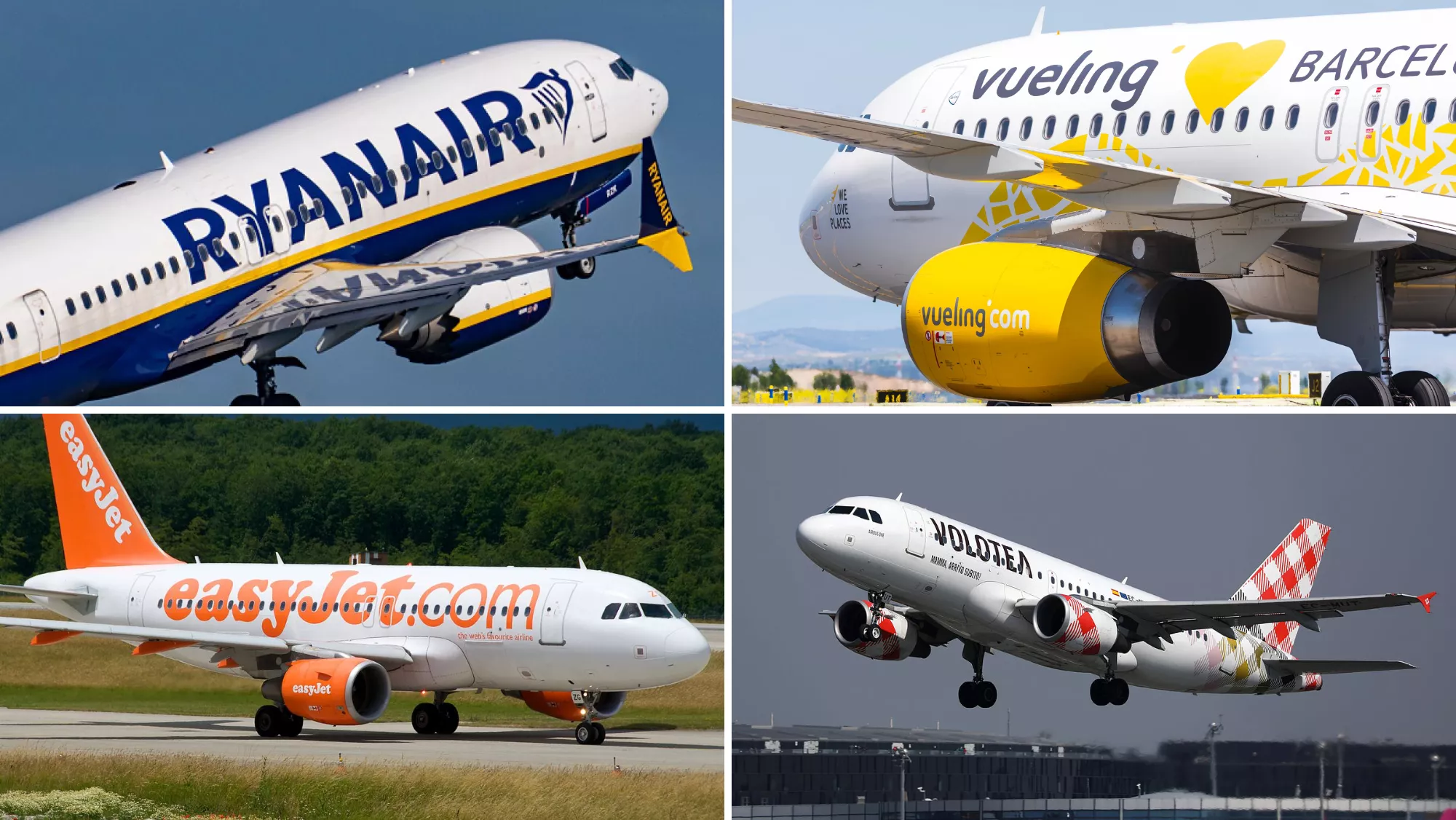 Las cuatro aerolíneas sancionadas con una multa de más de 150 millones / MONTAJE AH