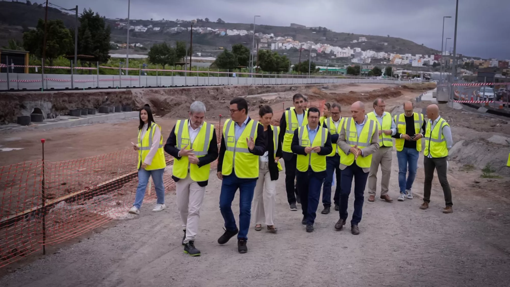 Visita de Fernando Clavijo a las obras de la circunvalación de Arucas / PRESIDENCIA DEL GOBIERNO DE CANARIAS