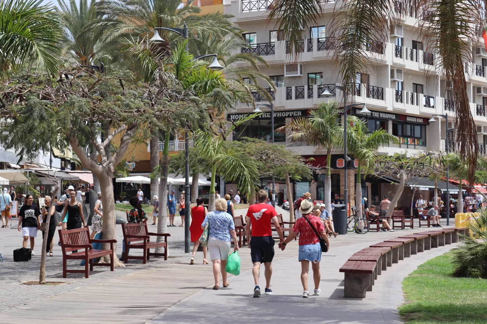 Espacio turístico en Los Cristianos, Tenerife. / AINOHA CRUZ