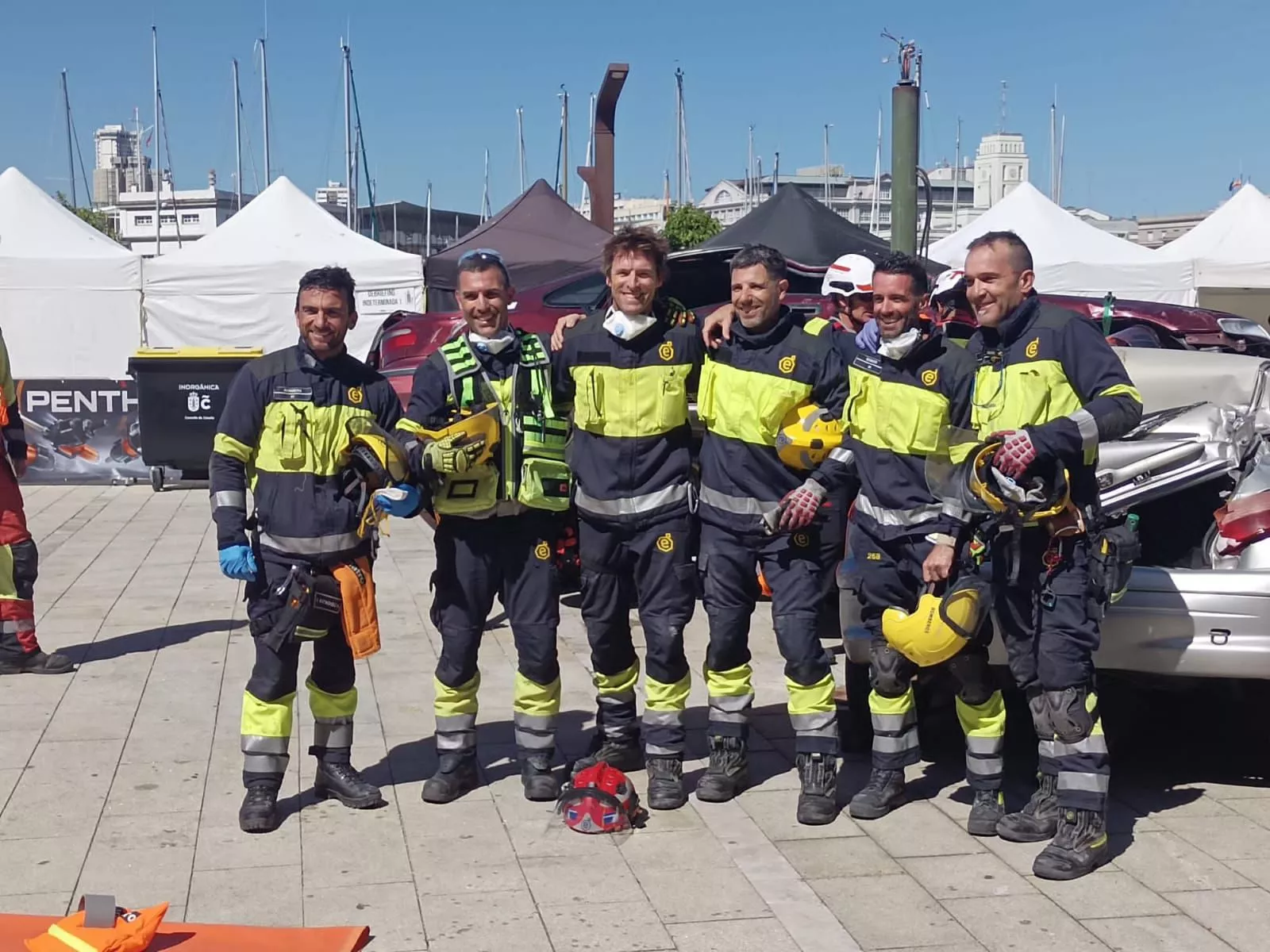 El equipo de Bomberos de Gran Canaria que ganó campeonato de España de rescate 2024 en accidente de Tráfico y trauma / CEDIDA
