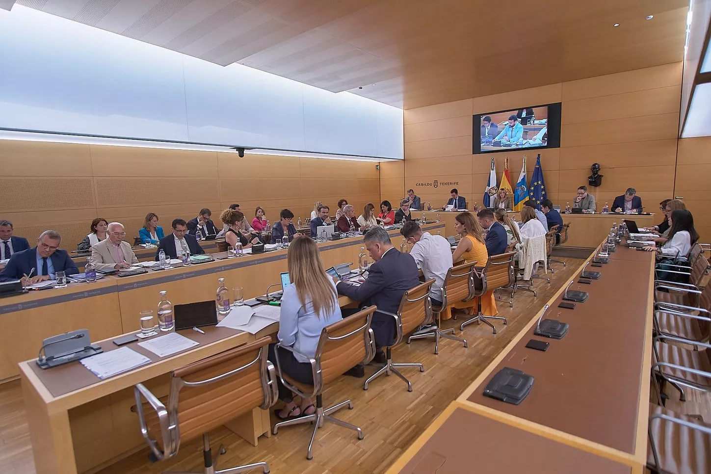 Foto del pleno del Cabildo de Tenerife. / CEDIDA