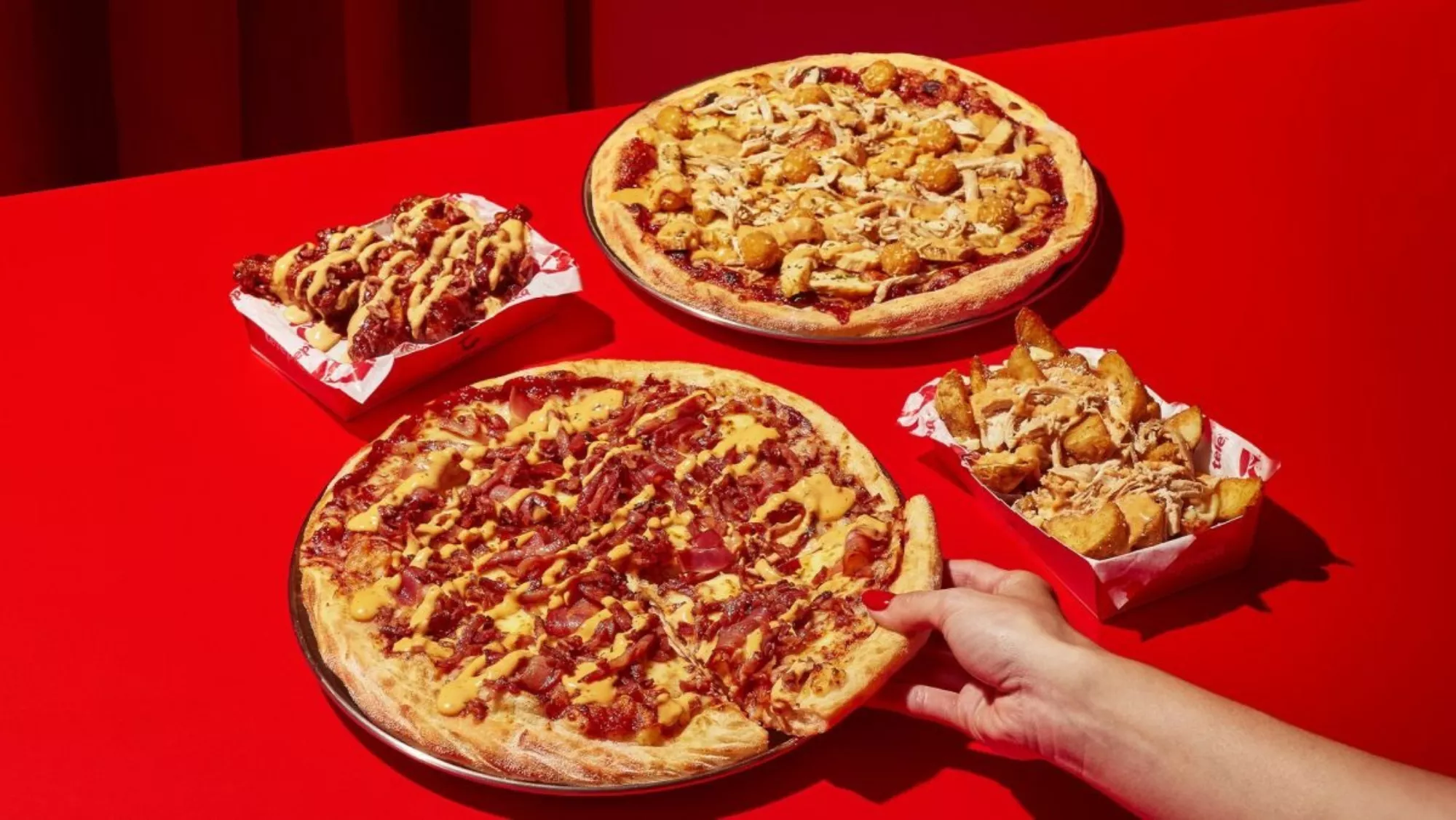 Pizzas jugonas de Telepizza./ TELEPIZZA
