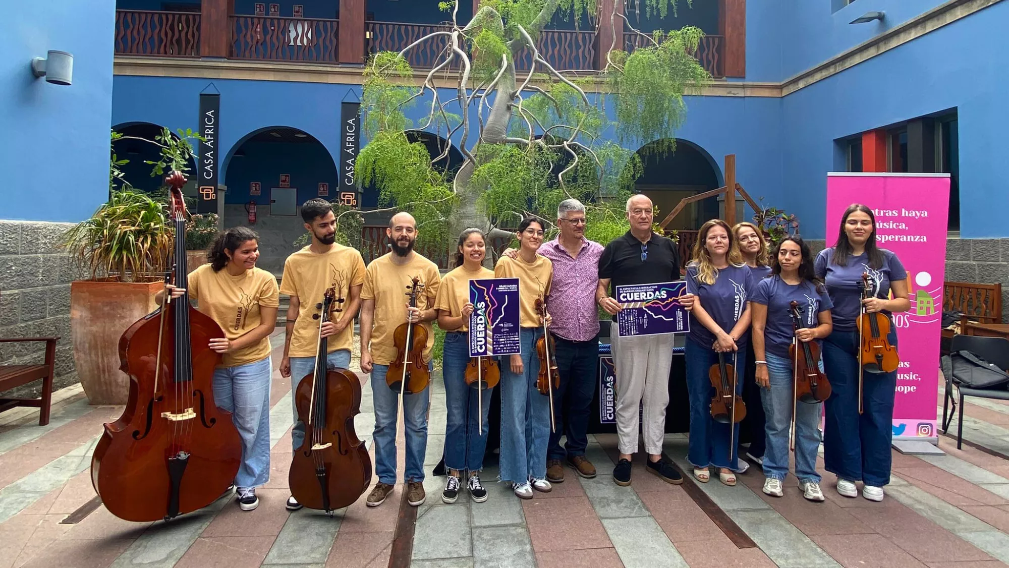 Barrios Orquestados presenta su nuevo espectáculo 'Cuerdas', que trata sobre las fronteras políticas y culturales / ATLÁNTICO HOY